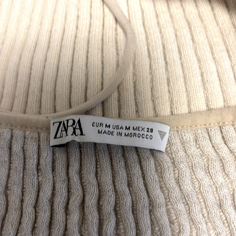 Zara Cropped Ribbed Tank - Picture 4 of 7